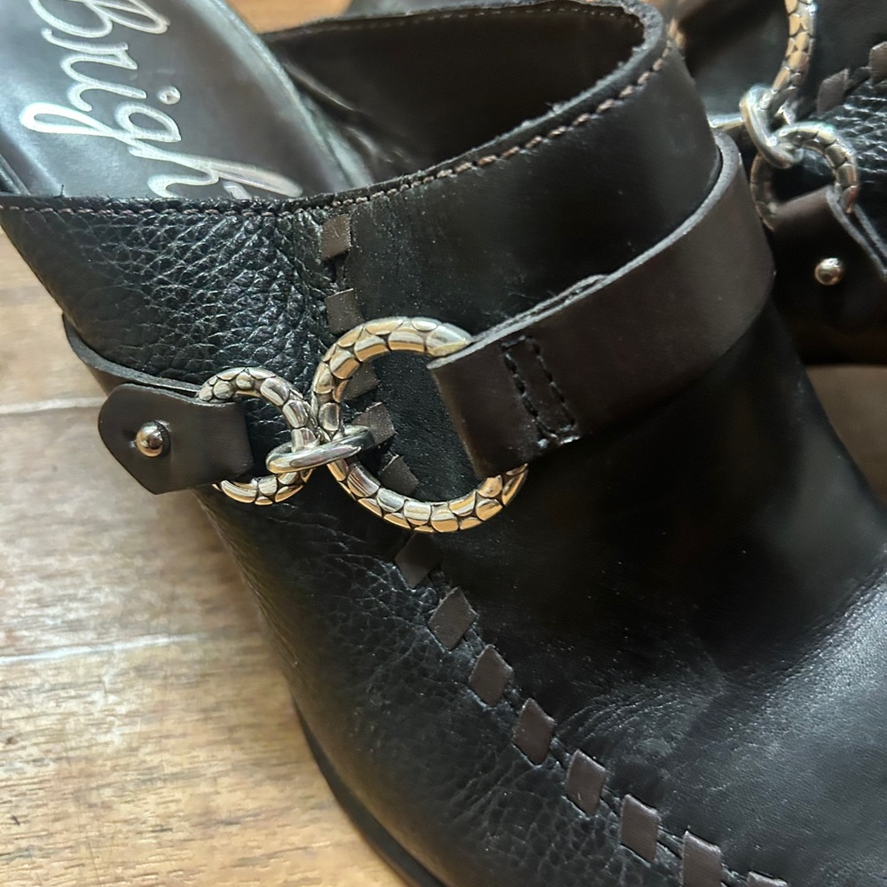 Brighton Black Leather Loafers - Picture 4 of 6